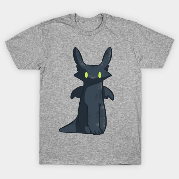 Simple Toothless T-Shirt by larkspurhearts